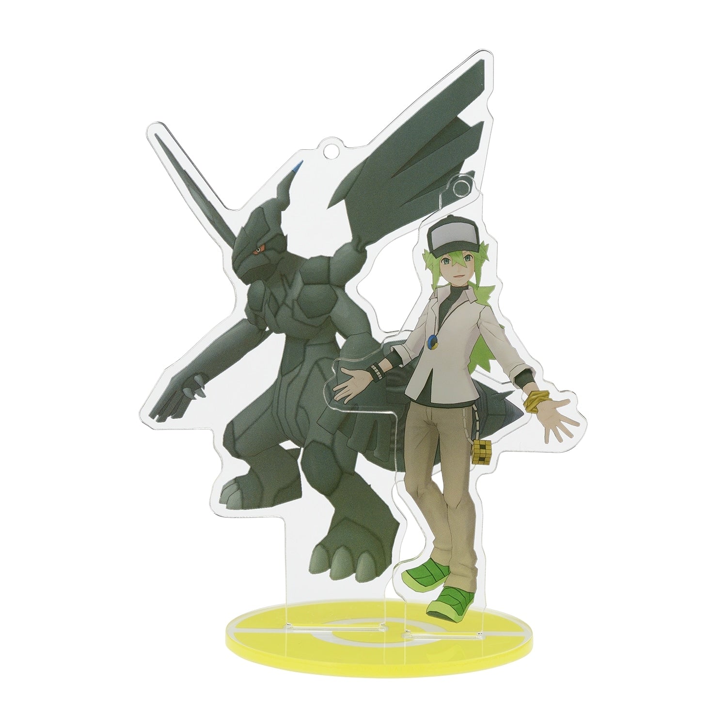 Authentic Japanese Pokemon Center keychain with Salon character, 18.3x17.7x0.3cm