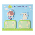 Poko A Pokemon Metamon & Pikachu Stand Sticky Set from Japan, featuring Pikachu and Metamon