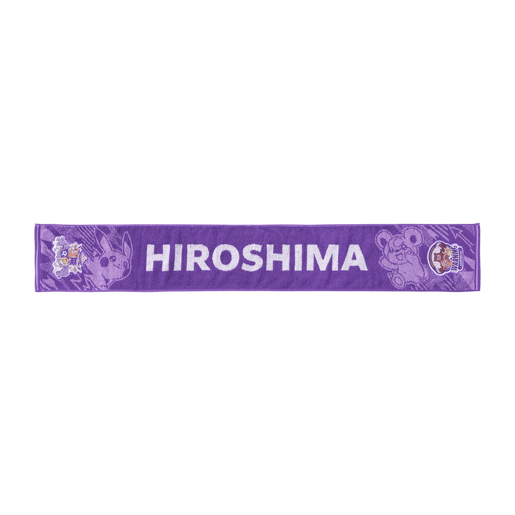 Sanfrecce x Pokemon Japan Towel Muffler with vibrant colors from Japan
