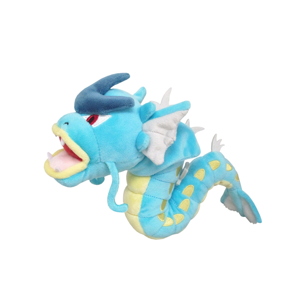 Authentic Japanese Gyarados stuffed toy with detailed fins
