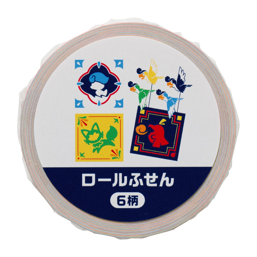 Close-up of Roll sticky paper Paldea tile, showing detailed Pokémon design from Japan
