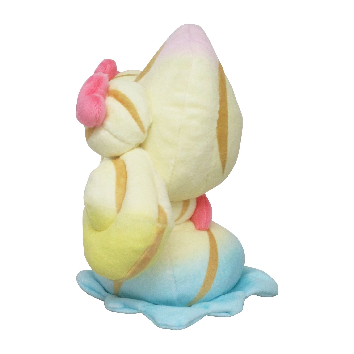 Cute Mawhip plushie with triple mix heart candy pattern, made in Japan