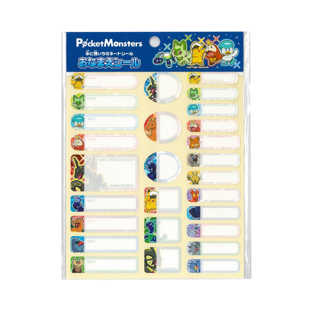Pokemon Name Sticker from Japan, featuring colorful characters