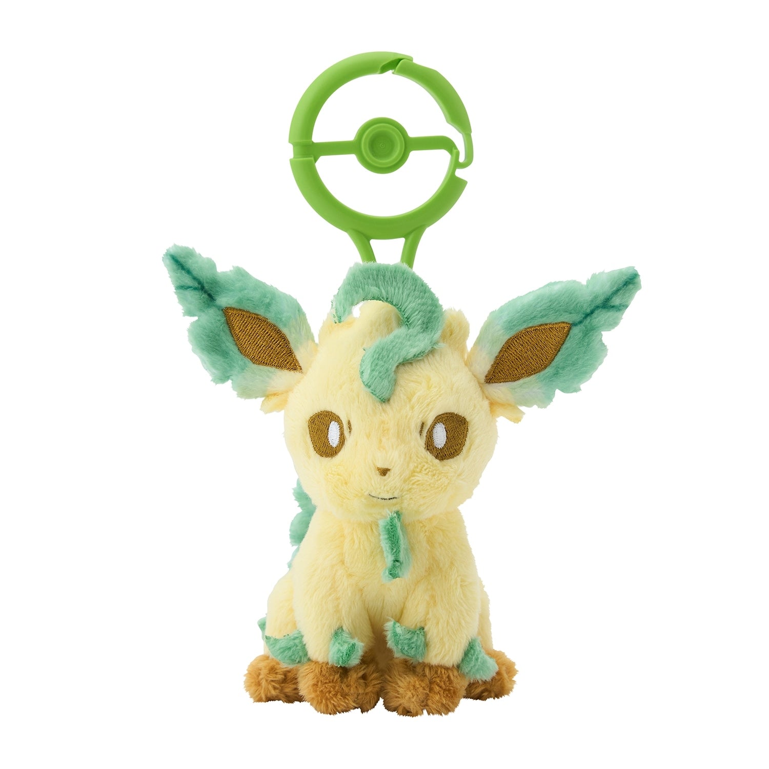 Pokémon Center Japan Leafeon #470 Carabiner Clip Mascot Plush