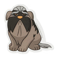 Mabosstiff sticker with Dark-type Pokemon design from Japan