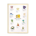 B6 Monthly Pokemon MIX Notebook from Japan, featuring colorful characters