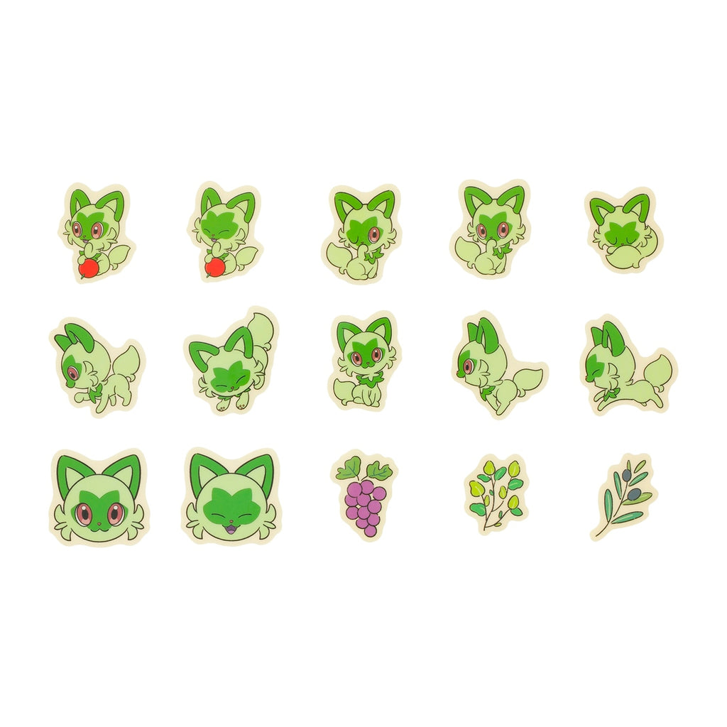 Official Pokemon Center Japan sticker set with unique designs from Japan