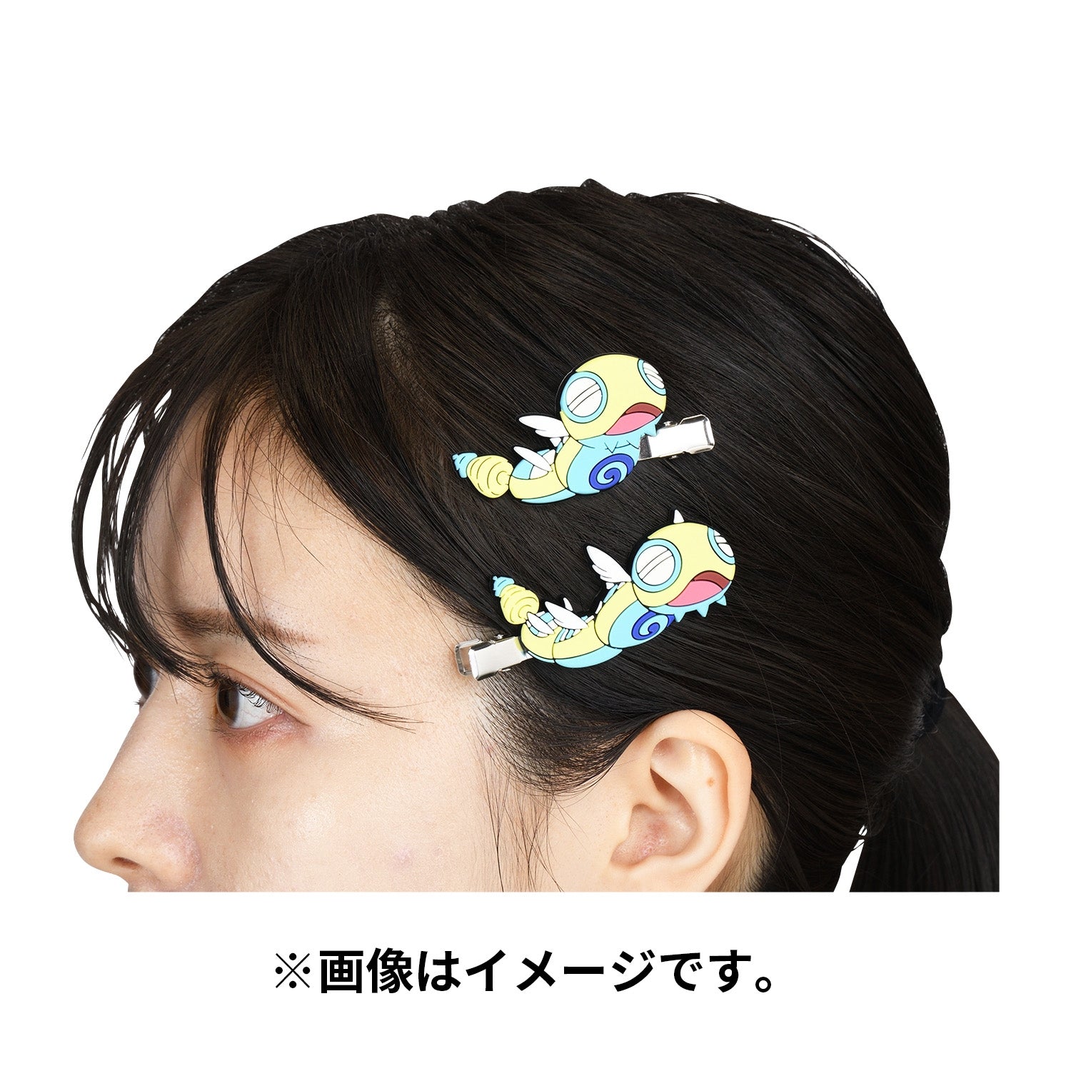 Pokémon Accessory Bangs Clip 83 Nocococchi, back of clip with Japan import details