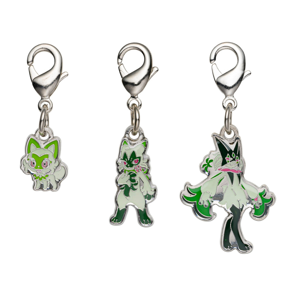 Pokemon National Encyclopedia Metal Charm from Japan, featuring detailed character design