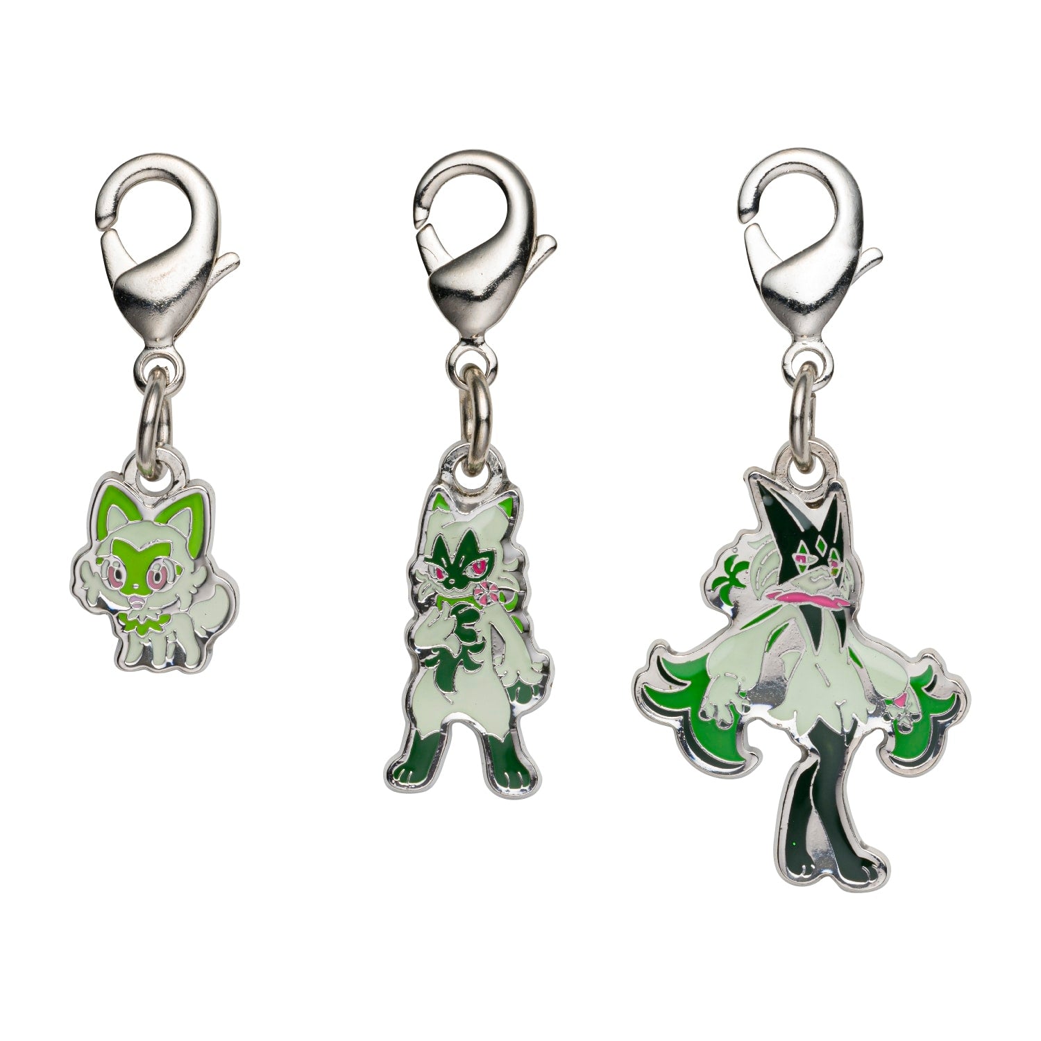 Pokemon National Encyclopedia Metal Charm from Japan, featuring detailed character design