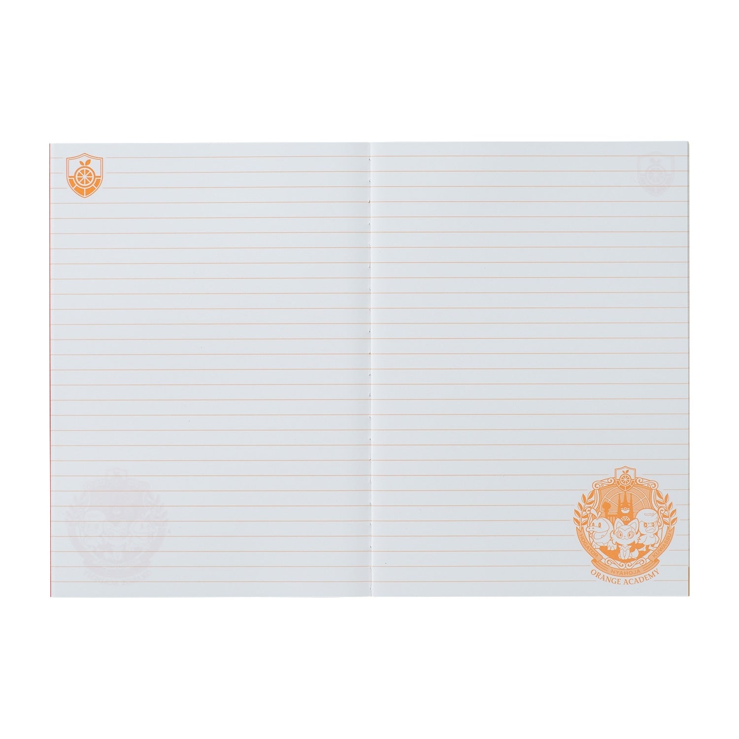 Authentic Pokemon A5 Note from Japan, featuring vibrant orange design