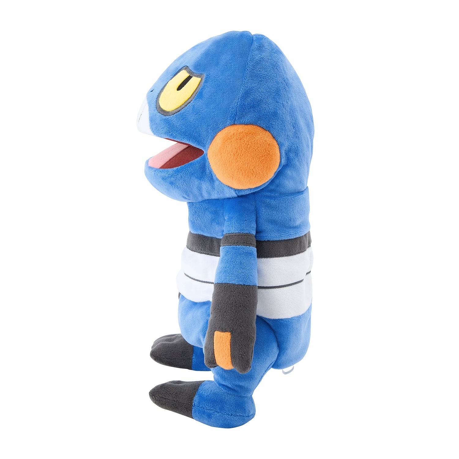 Japanese Papemon Gregg plushie sitting down with vibrant colors