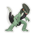 Pokemon Motolizard sticker from Japan, featuring Cyclizar