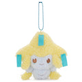 Jirachi Pokepiece Plushie with ball chain mascot from Japan