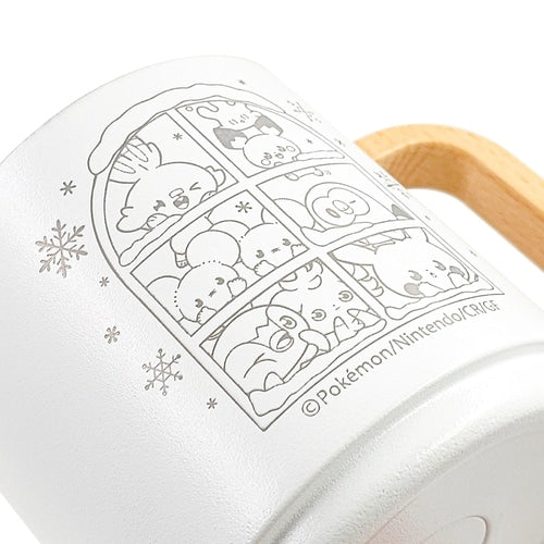 Mug with wooden handle Winter Pokepiece