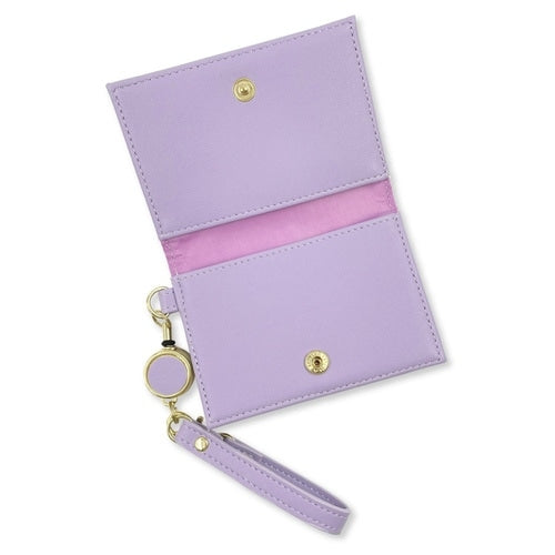 Pass case with bi-fold reel PK Flower