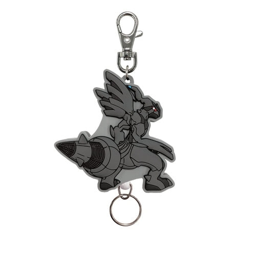 Zekrom rubber reel keychain with Deep Black design from Japan