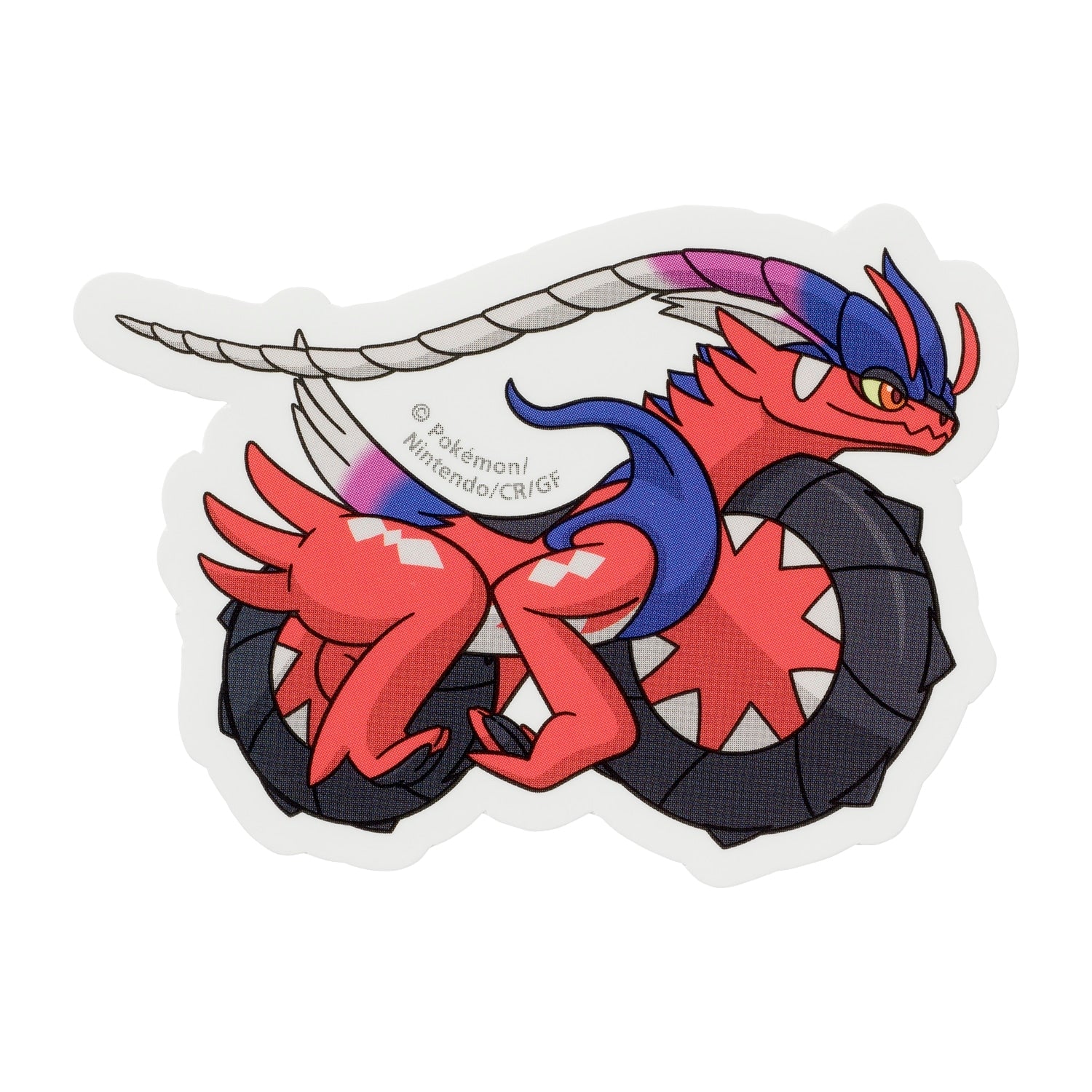 Koraidon Pokemon Sticker with unique Fighting/Dragon-type design from Japan