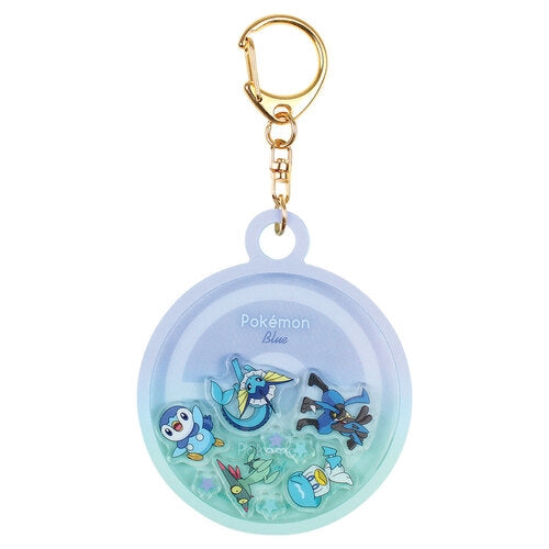 Shaka keychain gradation blue and mint from Japan, official Pokemon Center item
