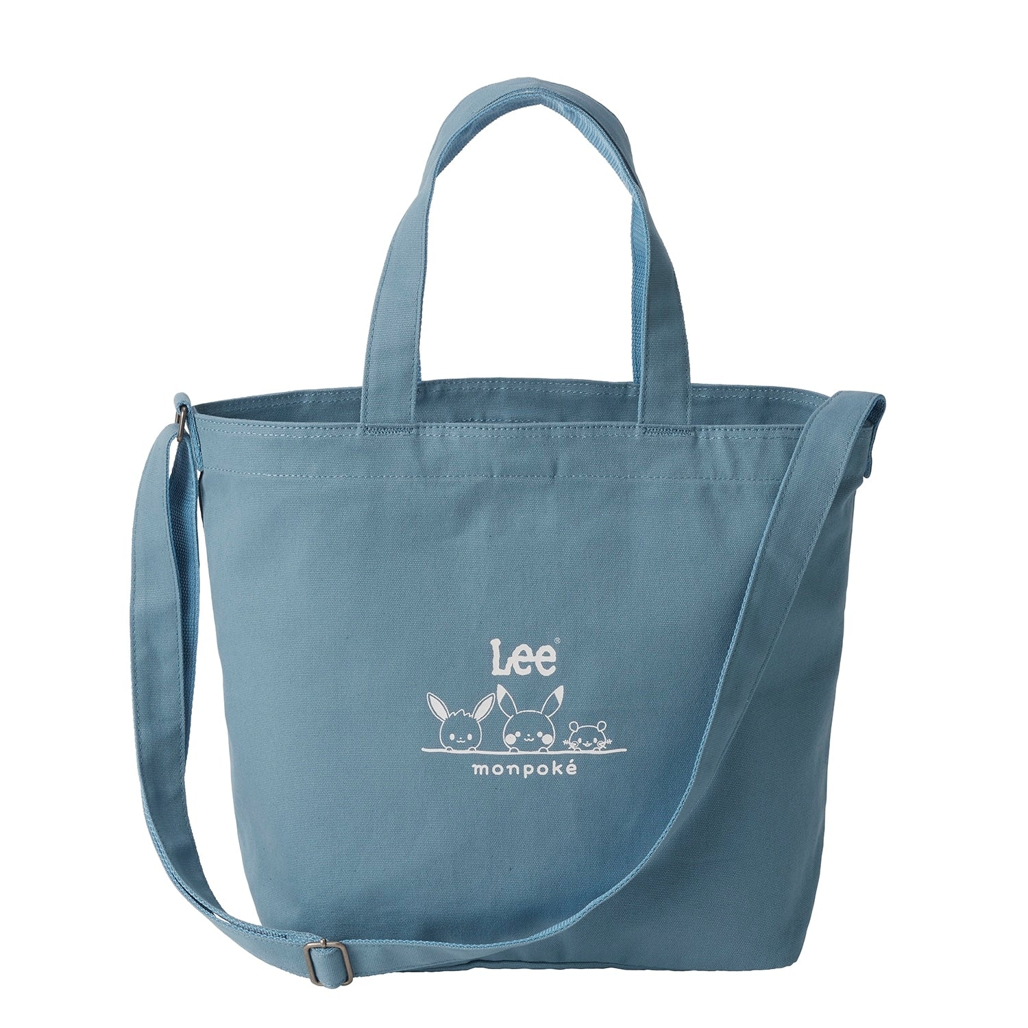 Monpoke Lee W Name Canvas Mother's Tote Blue