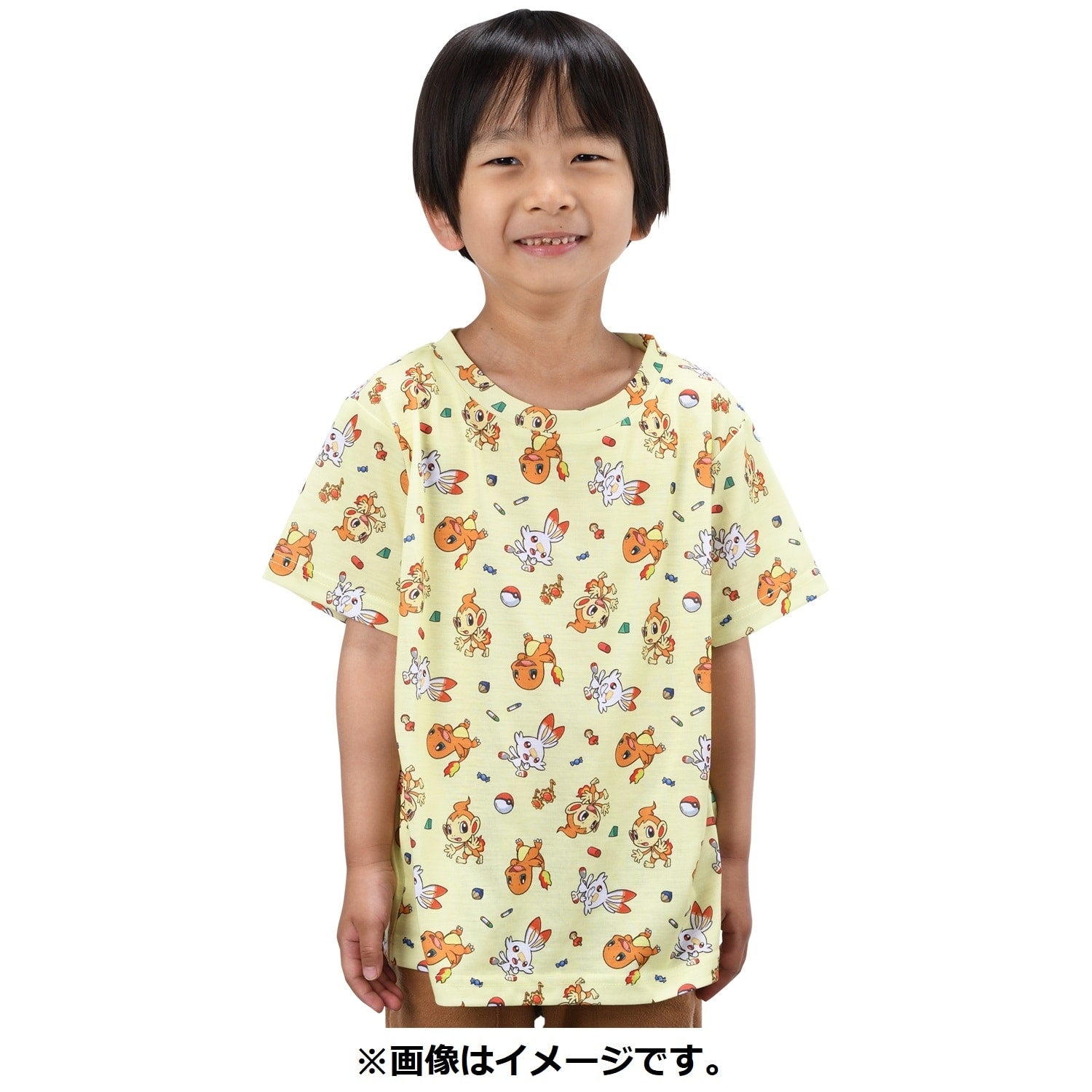 T-shirt Playroom Charmander & Hikozaru & Hibunny 100/120