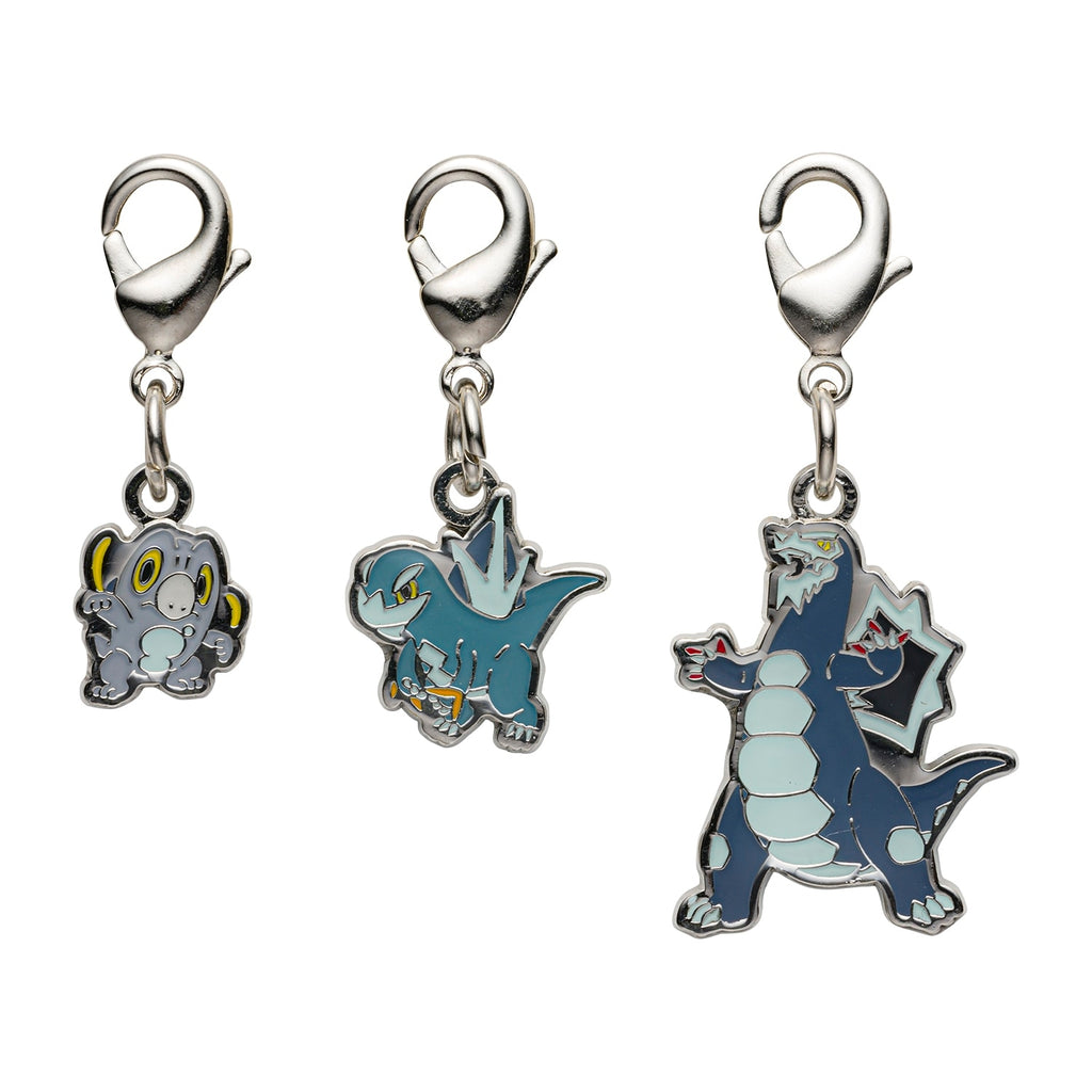 Pokemon Metal Charms 996-998 from Japan, featuring colorful characters