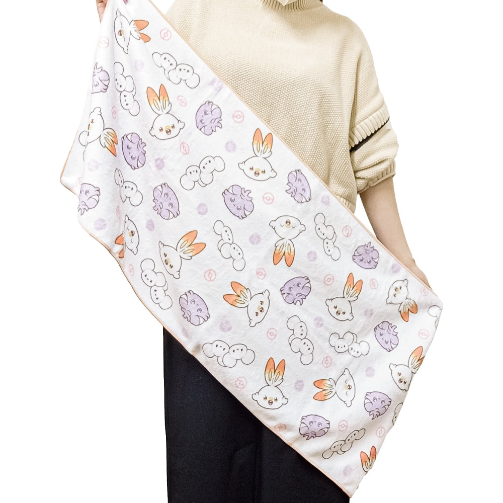 Fast Dry Pokemon Towel featuring Poke Piece characters from Japan