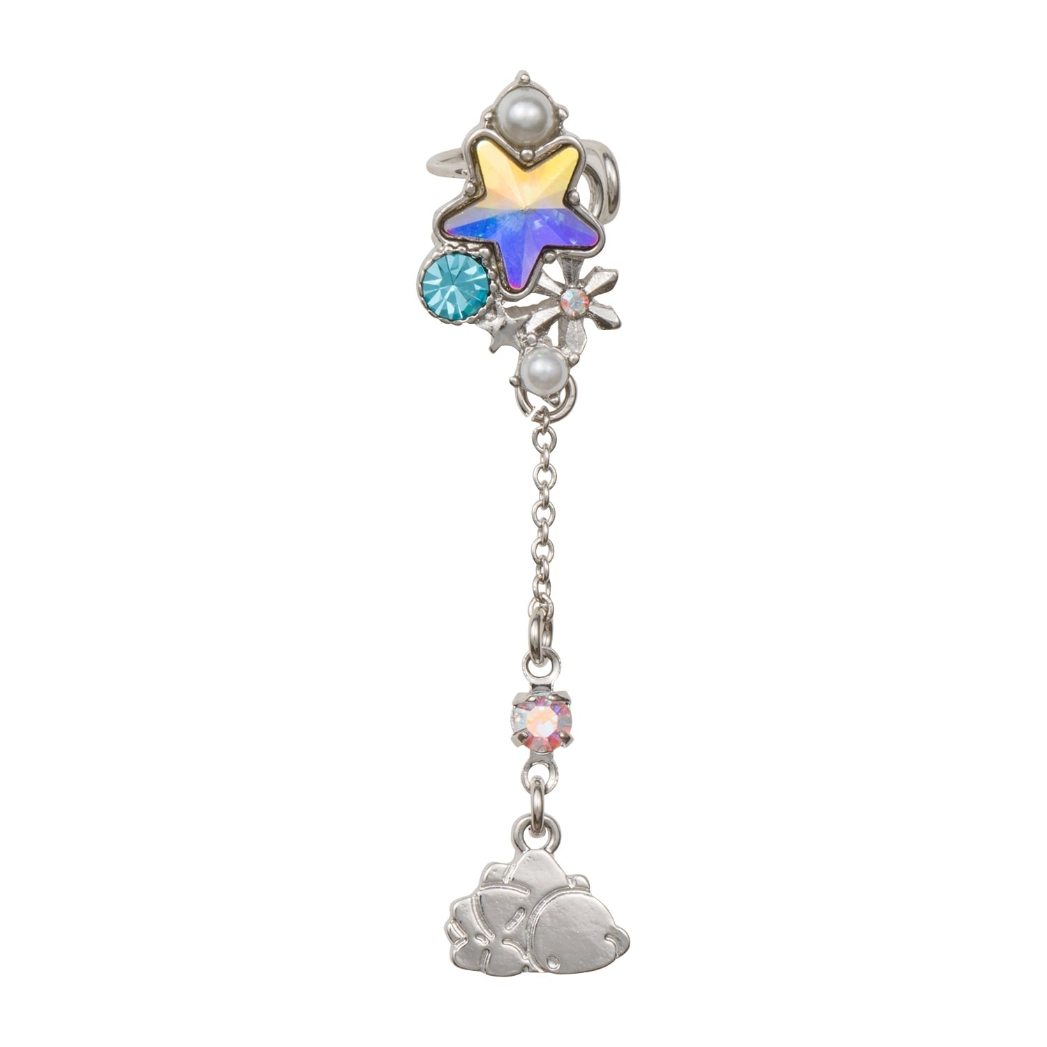 Pokémon Ear Cuff with Yukihami design from Japan, silver tone