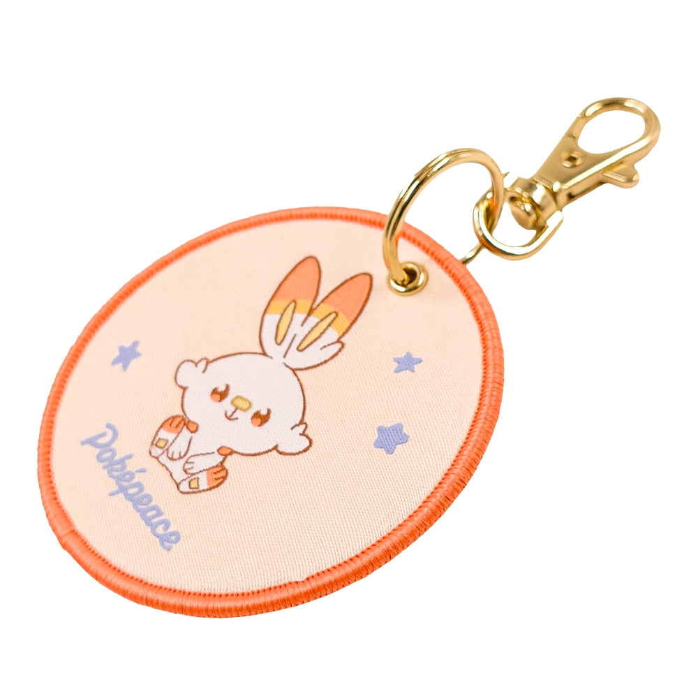 Woven Hibani Pokepiece keychain on display, highlighting collector quality and authentic Japanese packaging