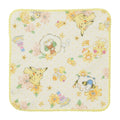 Pikachu hand towel with vibrant yellow color from Japan