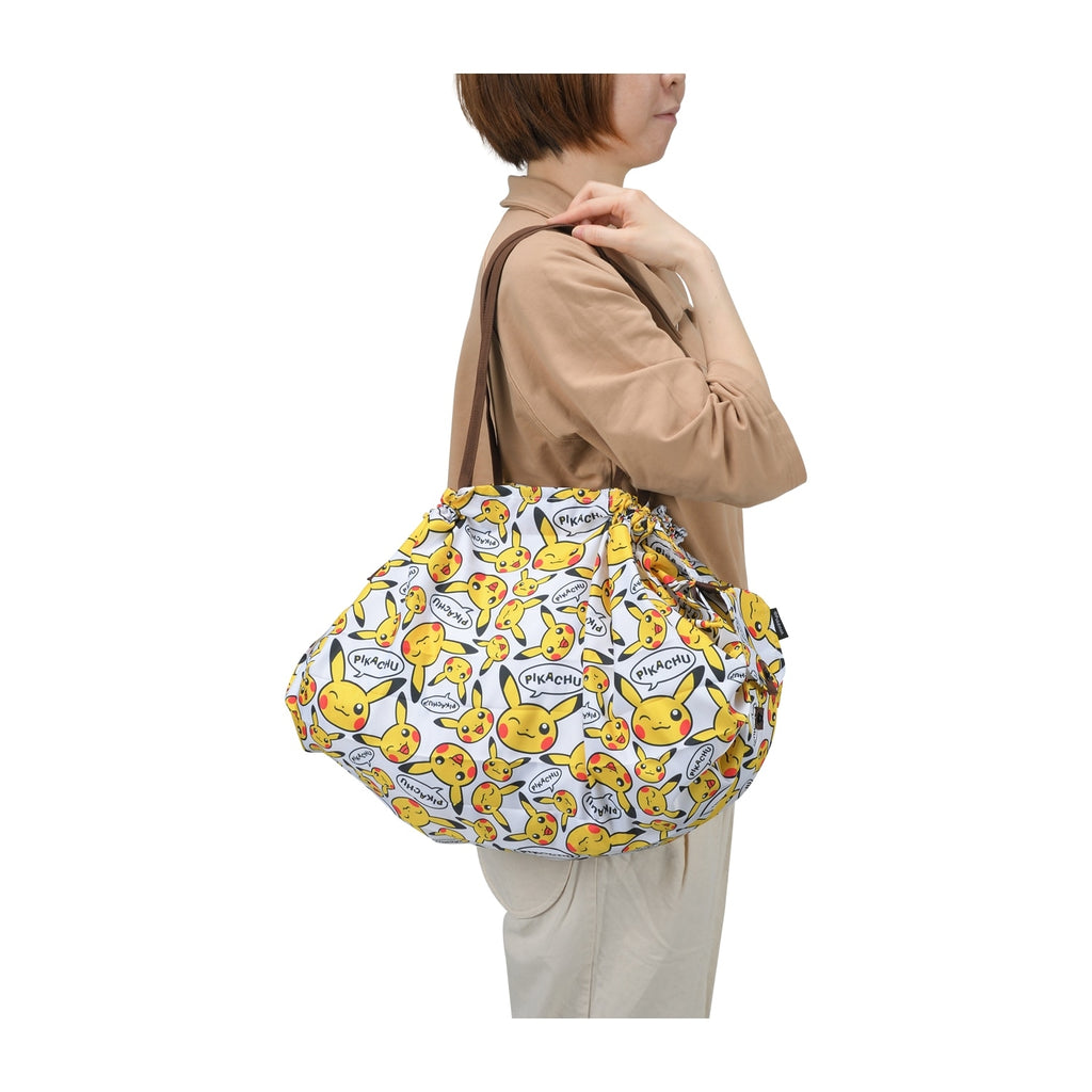 Shupatto compact bag L all-over pattern Pikachu