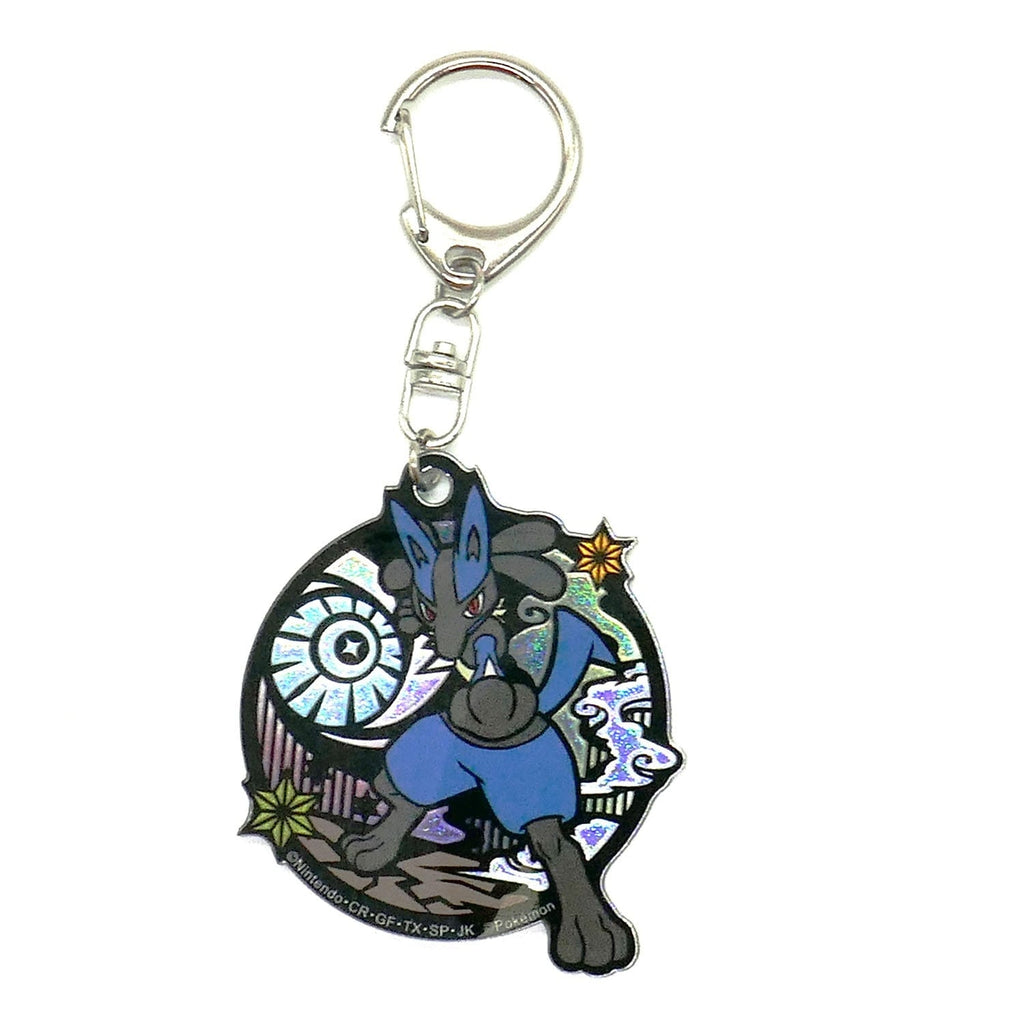 Lucario keychain with glitter details from Japan