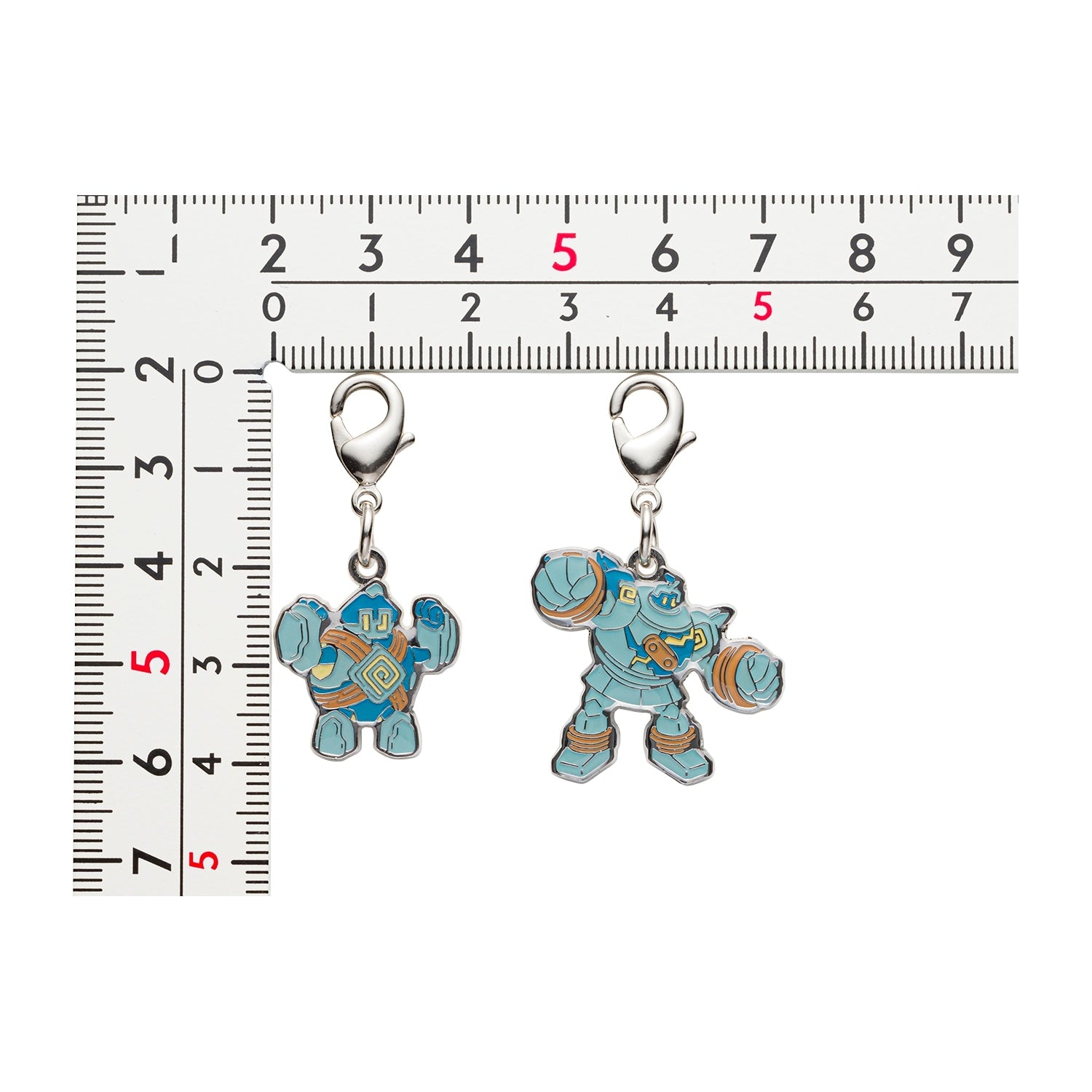 Pokemon Metal Charm 622/623 collectible item from Japan, showcasing official Pokemon Center Japan merchandise