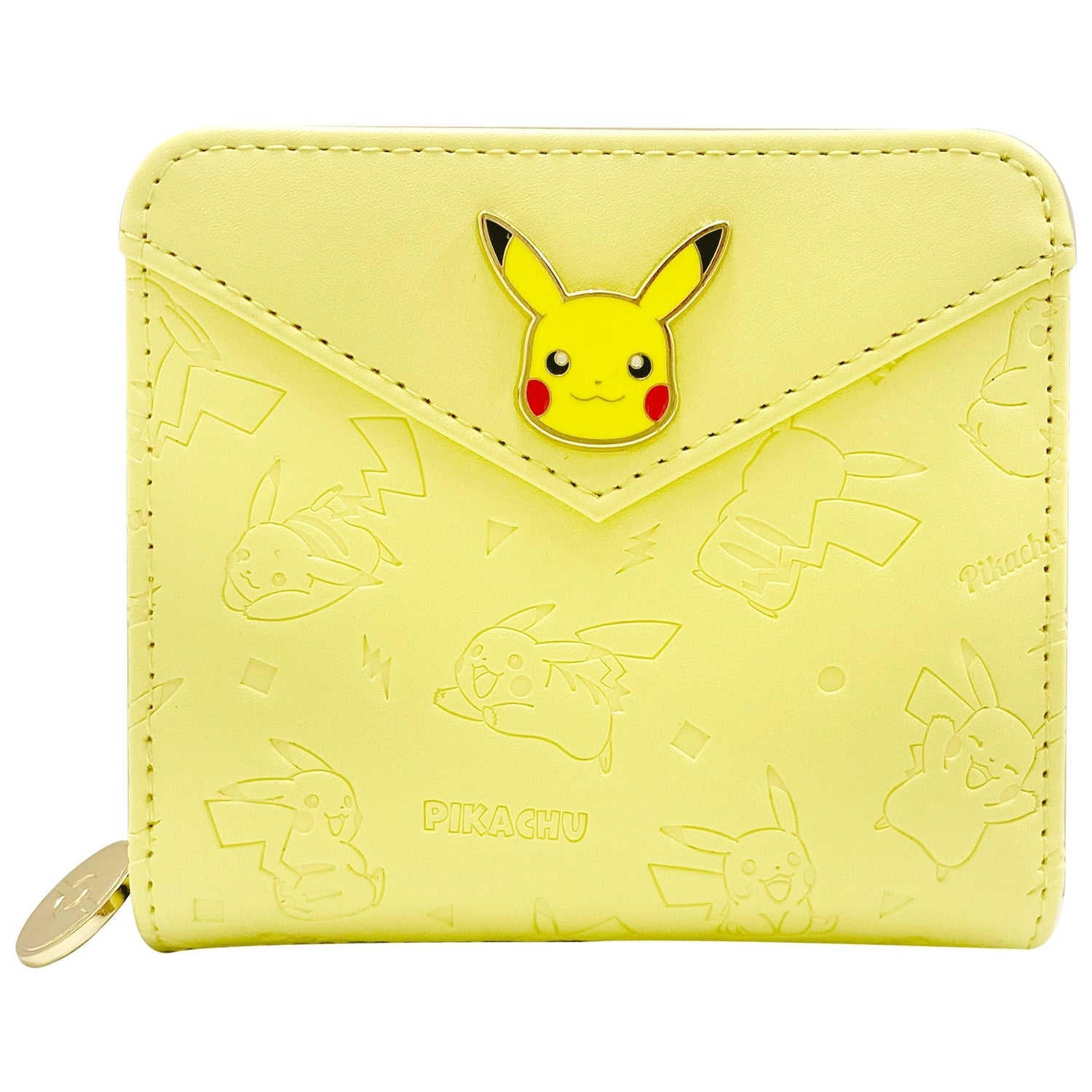 Round billfold Pikachu face plate