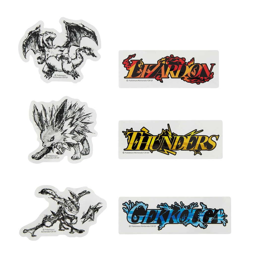 Sticker set LIZARDON&THUNDERS&GEKKOUGA