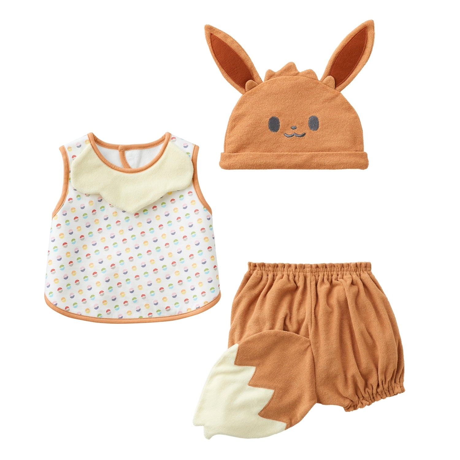 Monpoke gift set (Eevee apron suit & hat)