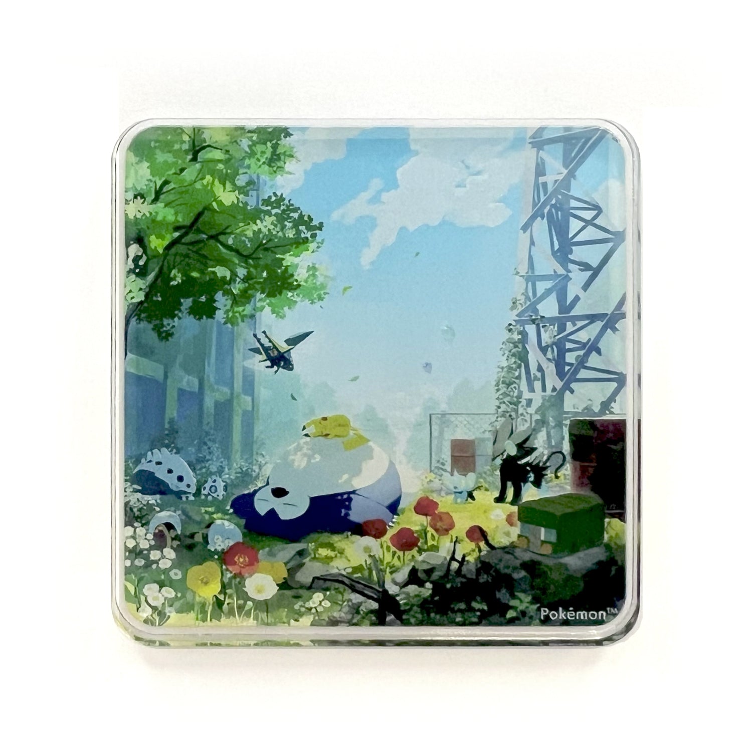 Pokemon Sleep Acrylic Magnet (Gold Old Power Plant)