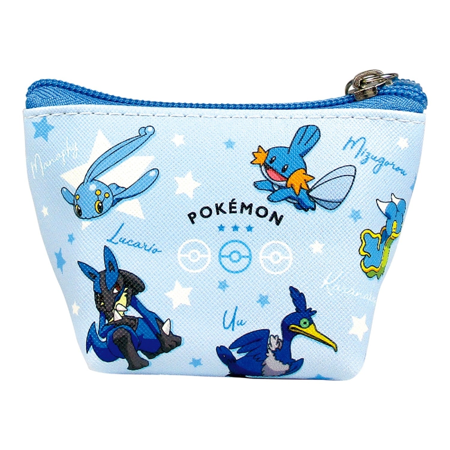 Triangular mini pouch colors/blue
