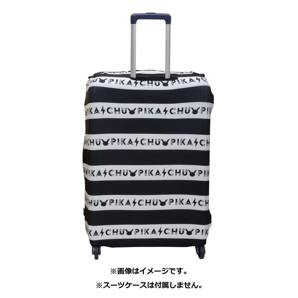 Pikachu Suitcase Cover Black L from Japan, featuring Electric-type Pokemon