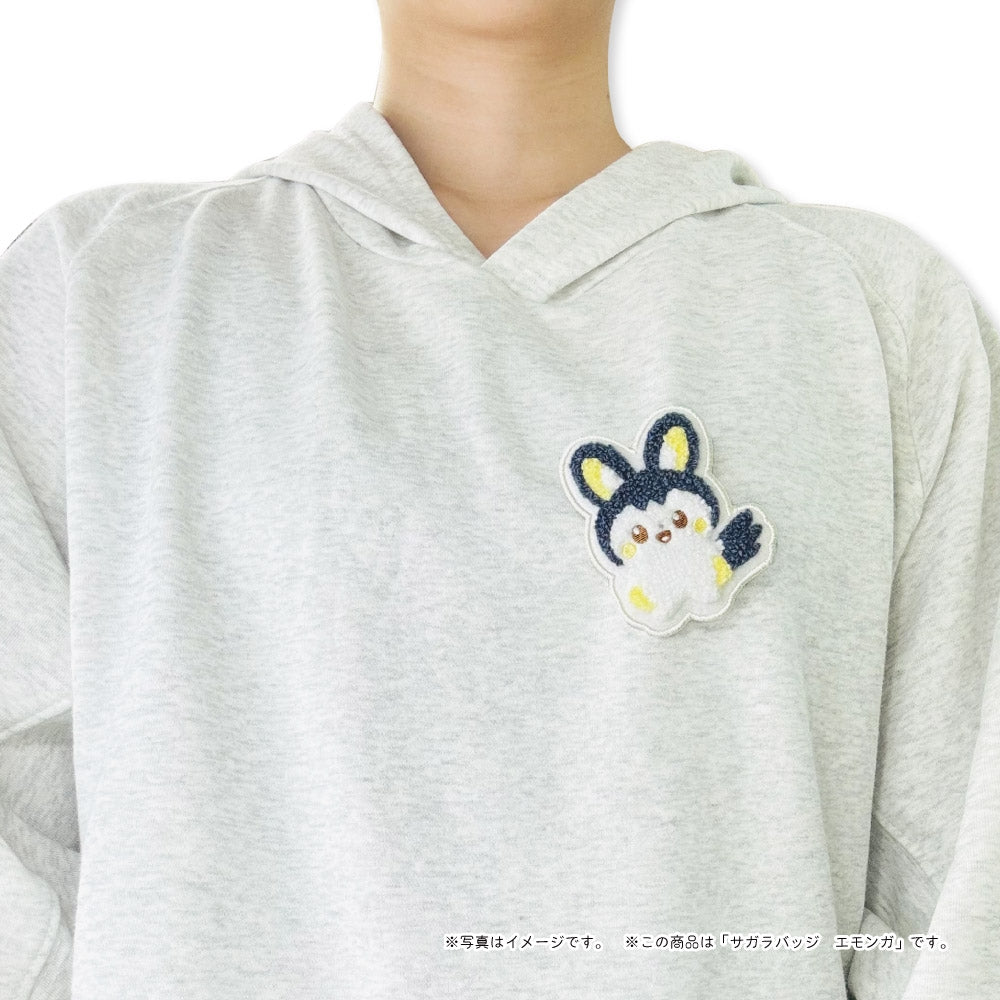 Back of Emolga pin with official Pokemon Center Japan logo, authentic product from Japan