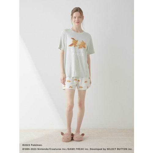 [gelato pique] Cool touch print T-shirt & shorts set Mint