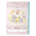 Pokepiece Flower Series Note with colorful floral design from Japan