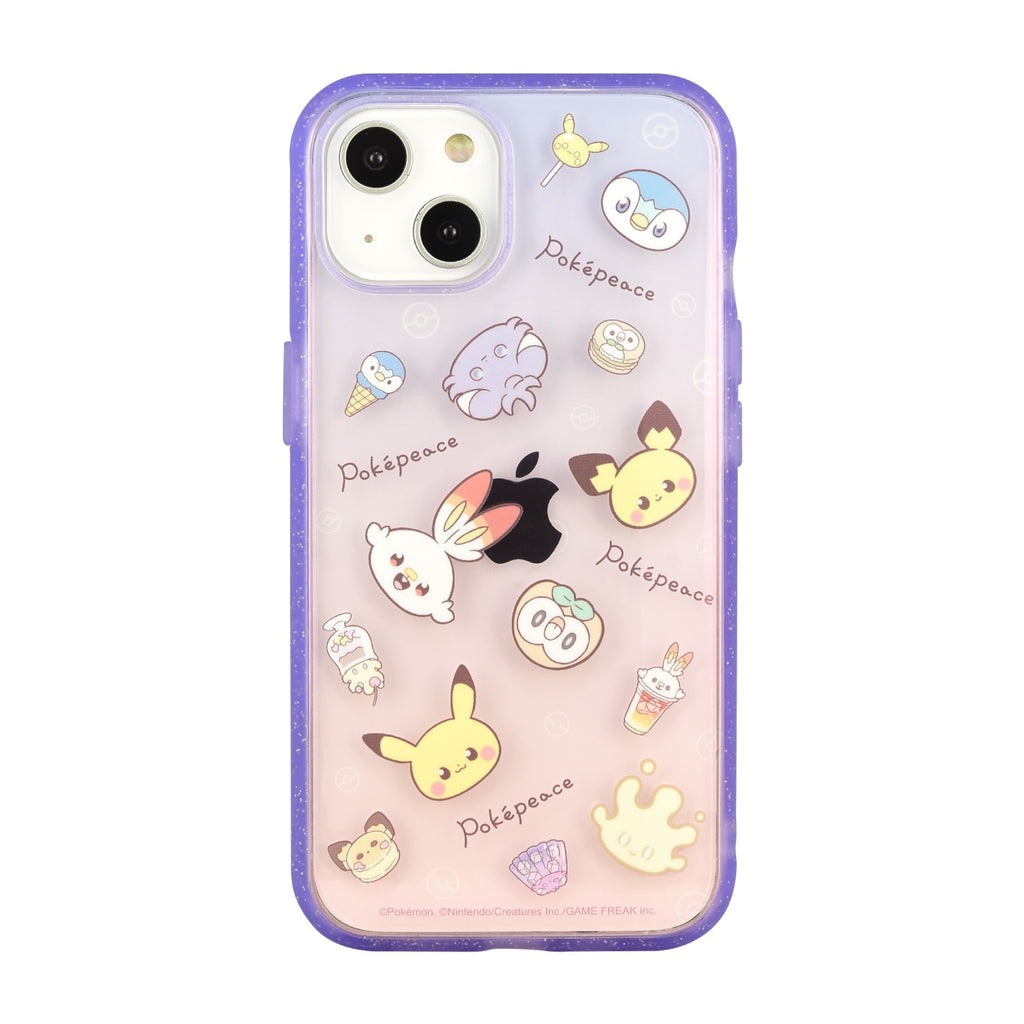 Pokepiece IIIIfit Clear iPhone 14/13 Compatible Case Purple