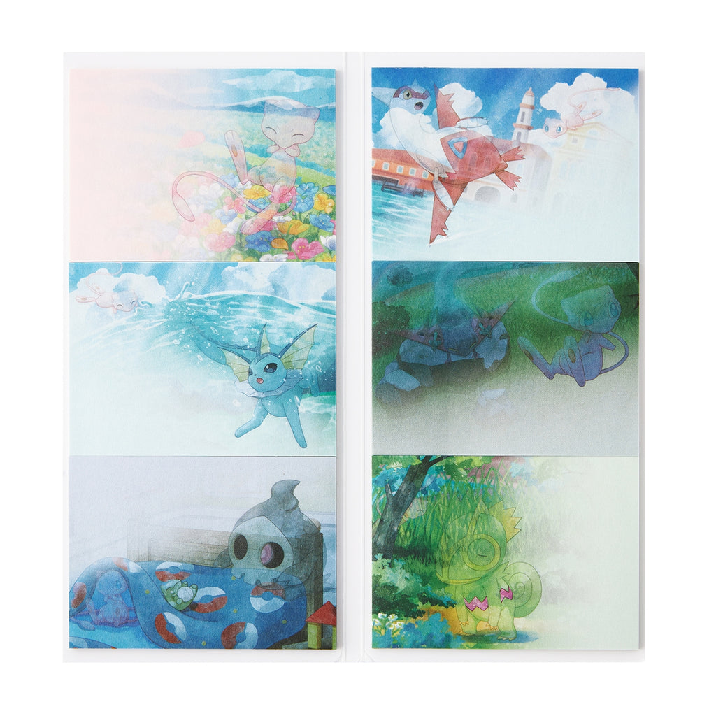 Official Pokemon Center Japan sticky note set with collectible design from Japan