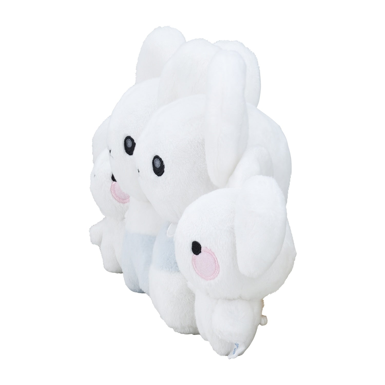 Narwhal Mouse plush toy with magnet, Japanese collectible, side view