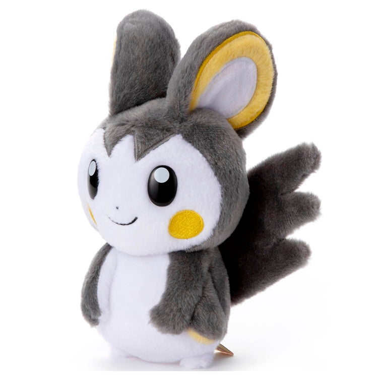 Authentic Japanese Emolga Plushie with intricate electric mouse design details