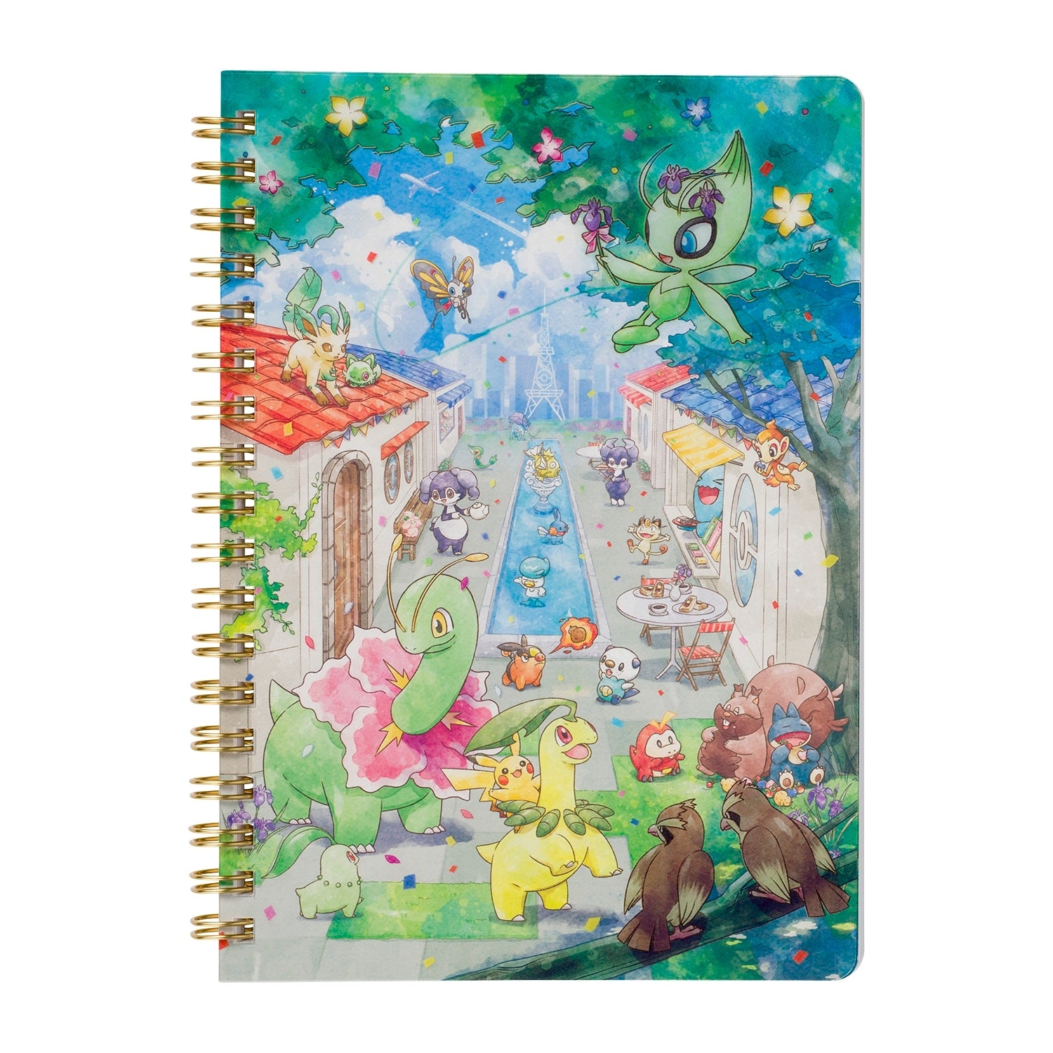Celebi Ring Note from Japan, featuring Psychic Grass type Pokemon on cover