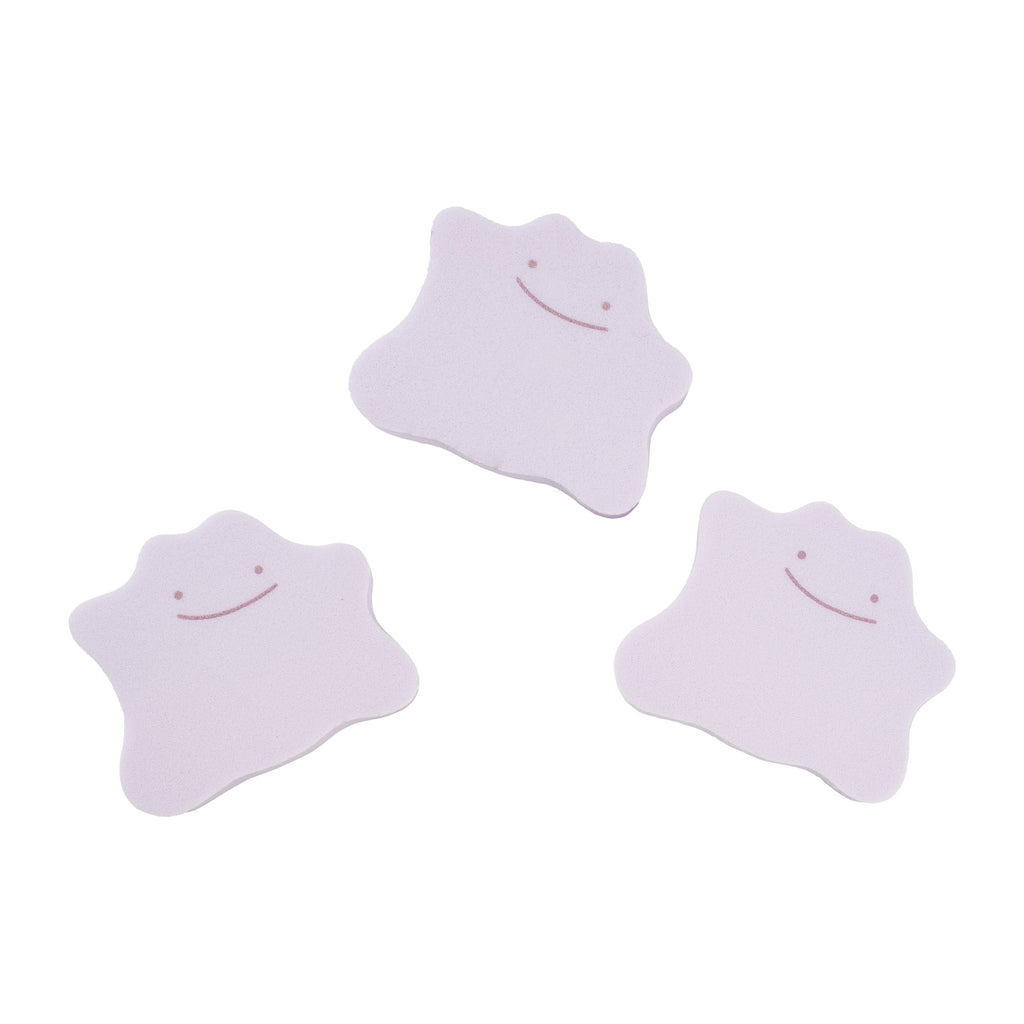 Pokemon Metamon die-cut makeup sponge with colorful design, imported from Japan