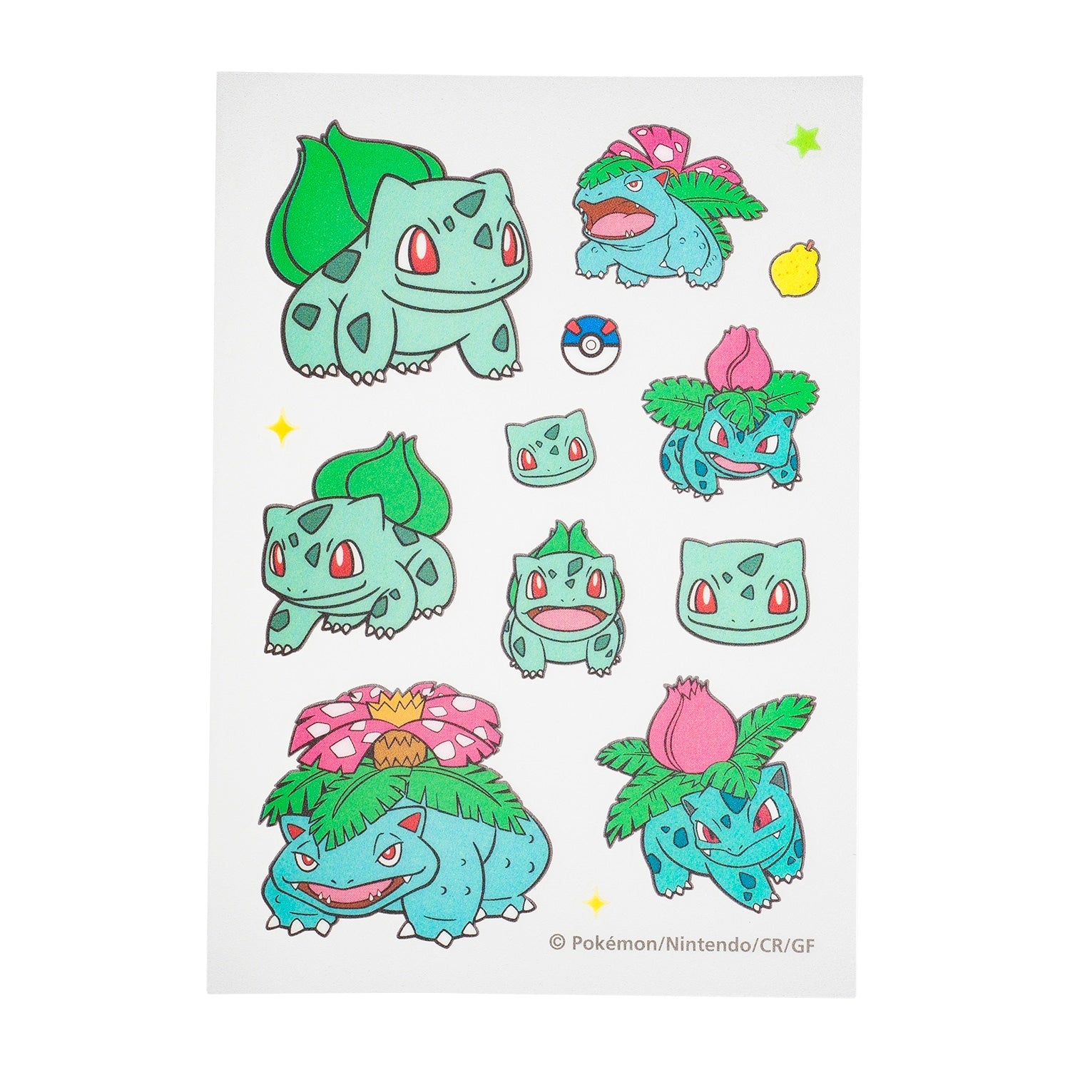 Cloth sticker irodo Bulbasaur & Bulbasaur & Bulbasaur