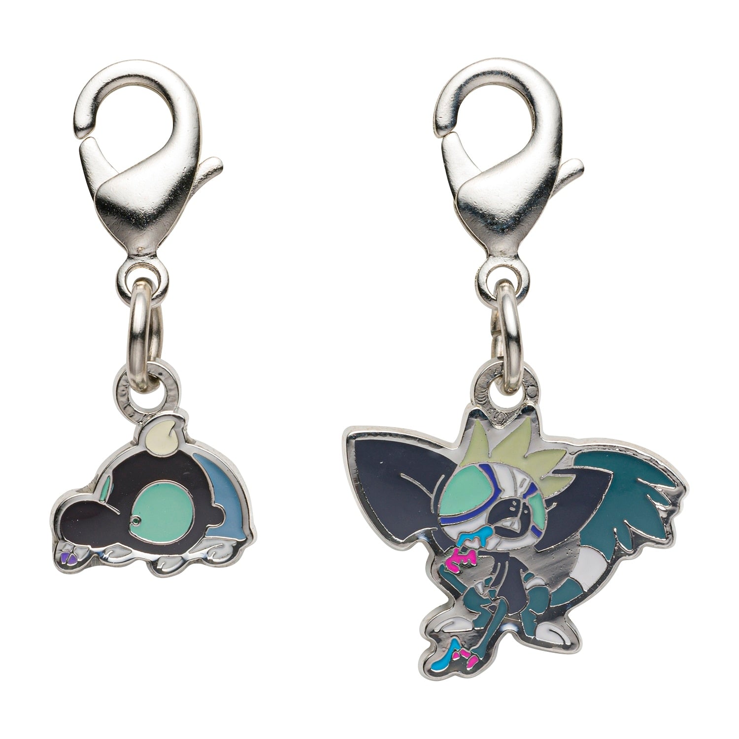 National Encyclopedia Metal Charm 944/945 from Japan, featuring detailed Pokemon character